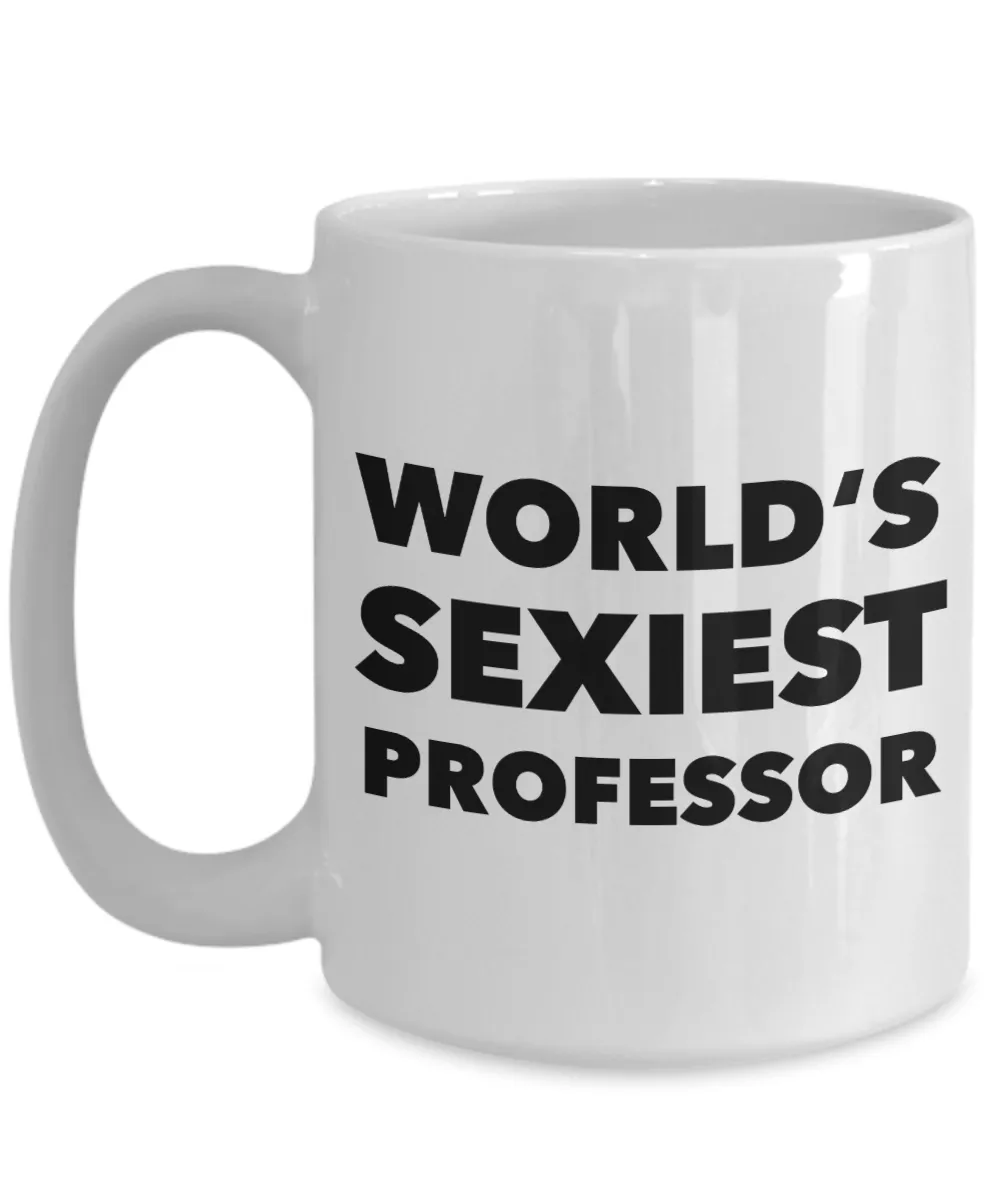 World's Sexiest Professor Mug Gift Ceramic Coffee Cup English Law Math